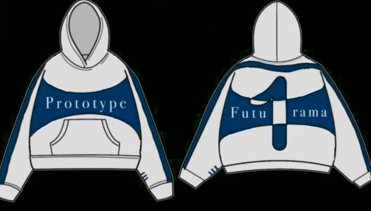 Hoodie bleu Futu/Rama