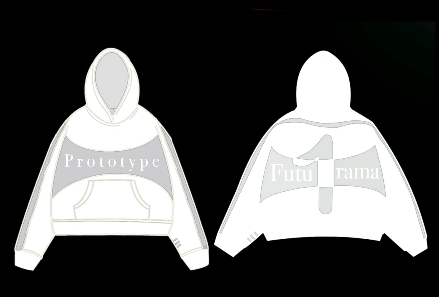 Hoodie blanc Futu/Rama